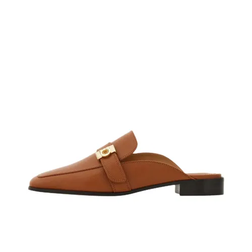 Ferragamo Hug Резиновая подошва Тихий Домашние тапочки Женские Коричневый