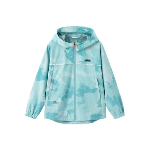 Asics Японский стиль Легкий тренд Куртки Пальто Многоцветный зеленый Подростки