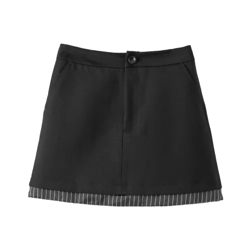 Fstudio Корейский стиль Маленький Элегантность Коммутирование HIGH RISE A Линия Повседневные короткие юбки Женские