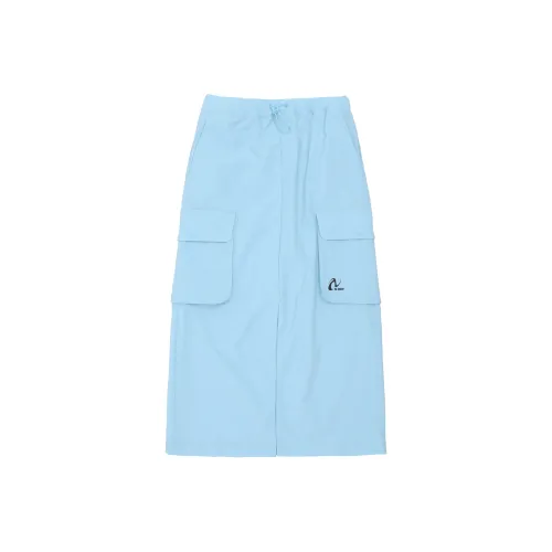 NERDY SS24 Повседневная длинная юбка женская небесно-голубая