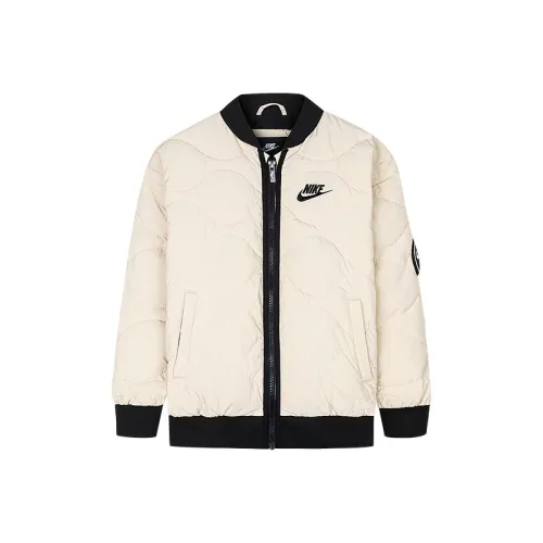Nike Пуховик Белый песок Подростки
