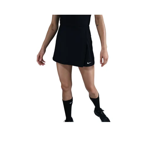 nike Одежда Dri Fit Повседневные Короткие Юбки Женские Черный