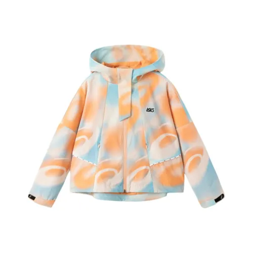 Asics Куртки Пальто LIGHTHOUSE Оранжевый Подростки