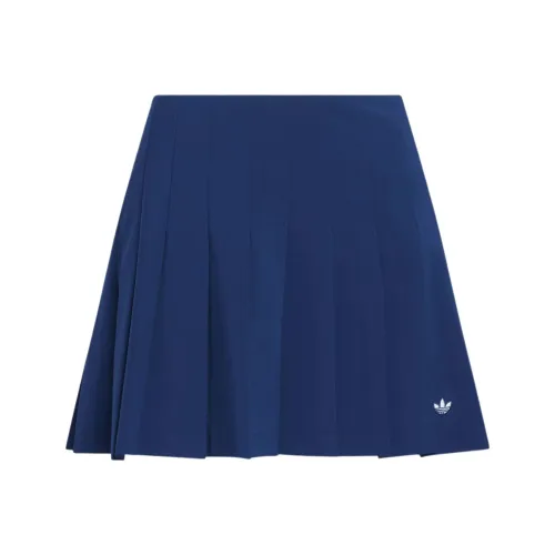 Adidas Originals SS25 Повседневные короткие юбки Женские Полуночный индиго