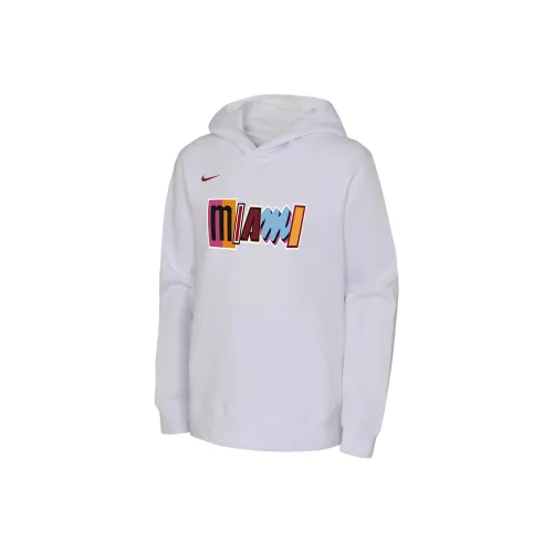 Nike Свитшот Miami Heat City Edition Белый Детский