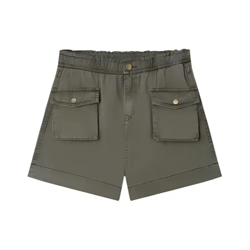 EICHITOO Карго Шорты Женские Темно-Зеленые