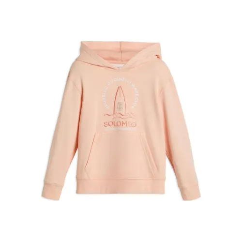 Brunello Cucinelli Апельсин Kids Свитшоты