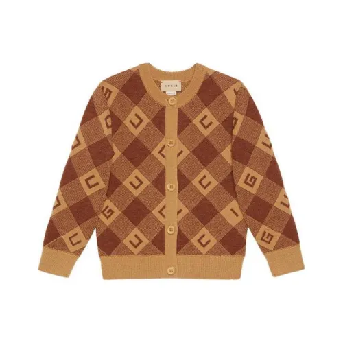 GUCCI Коричневый Kids Свитеры