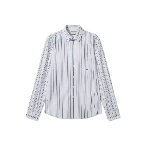 Cabbeen Светло-серые Мужские Рубашки