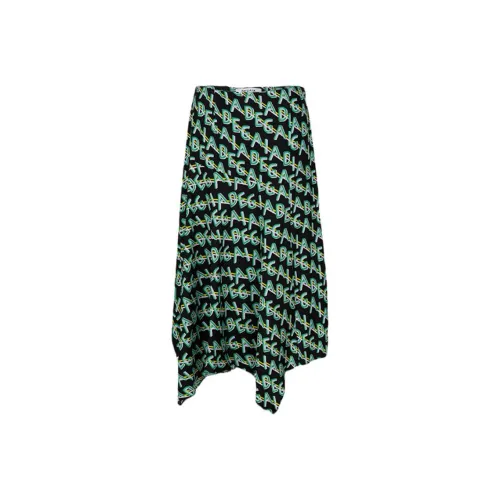 DEGAIA Повседневный Длинный Юбка Женские Зеленый
