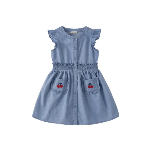 DAVE BELLA Платье SS23 Джинсовый Синий Детский