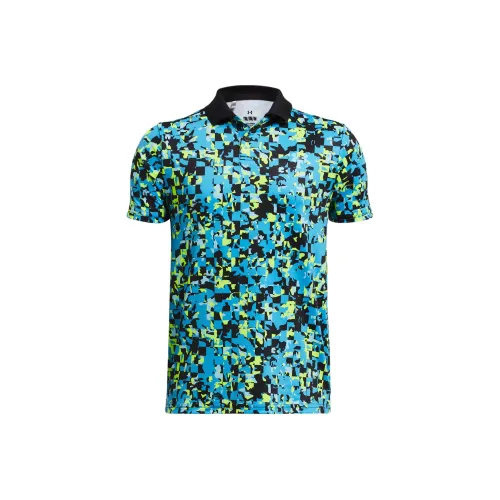 Under Armour Поло Изумрудное Детское