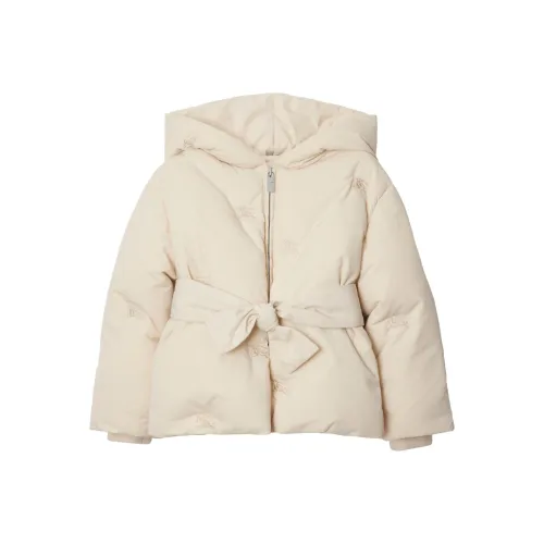 Burberry Светло-бежевые Kids Куртки