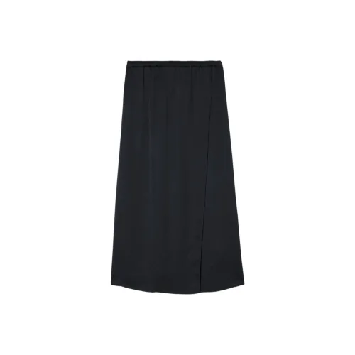 AMERICAN VINTAGE A.M SS24 Юбка Женская WIDLAND Повседневная Длинная Юбка Женская Лакрица Черная