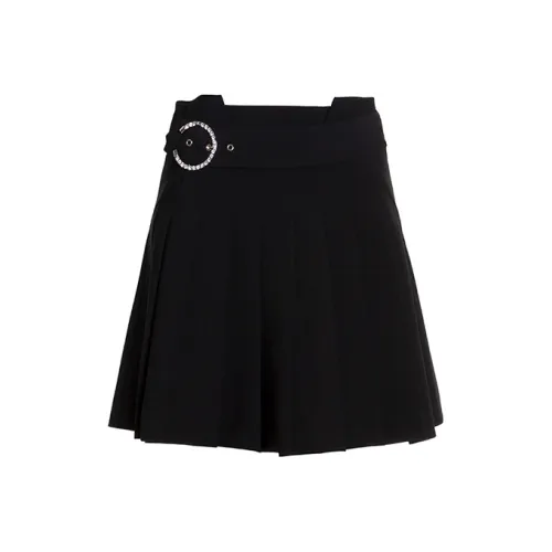 BESIONIA SS22 Повседневные короткие юбки Женские Черный