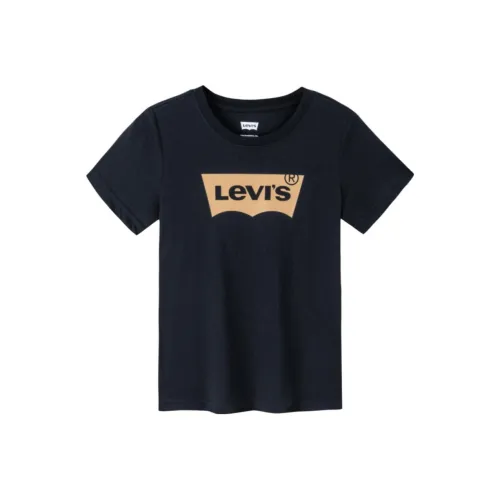 Levis Черные Детские Т-рубашки