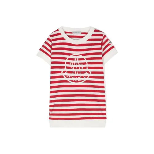 Moncler Темно-красные Детские Рубашки T