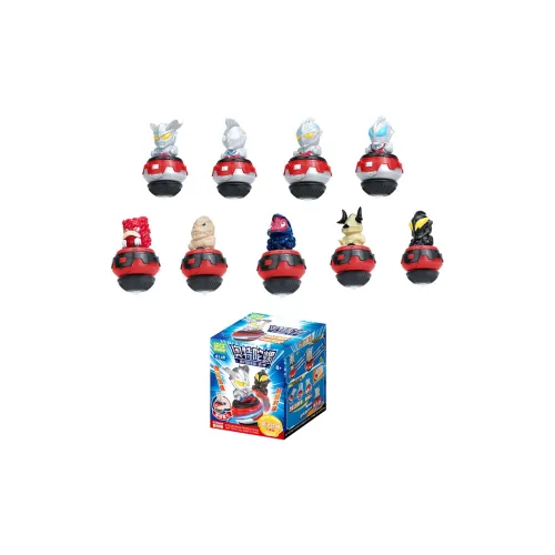 Spiritual Creations Ультрамен Spinning Top Collection Тига Seelo Играть Food Один Blind Коробка Целая коробка 9 шт