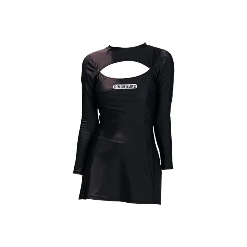 HAOZHILANG Черный купальник женские ван-пис купальники