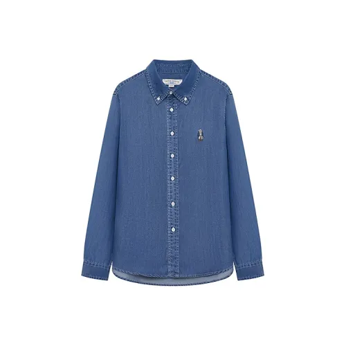 Teenie Weenie Men Средний Деним Унисекс Рубашки