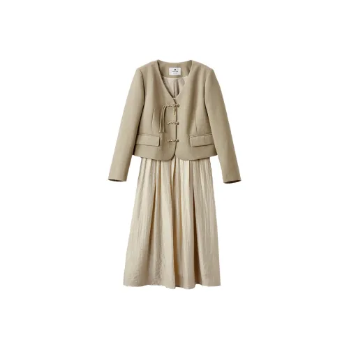 XIANGYING Комплект с юбкой Женские Хаки