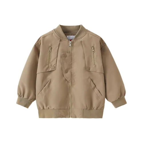 ULOVAZN Корейский стиль прохладный однотонный стиль Майярд симметричная эстетика дизайн молния украшение воротник-стойка детский