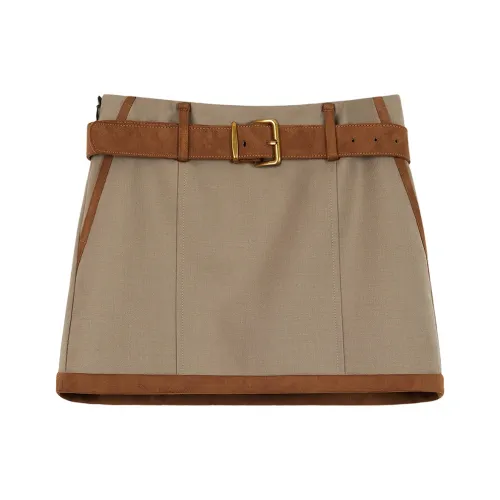 NancyCavally Повседневные короткие юбки женские хаки