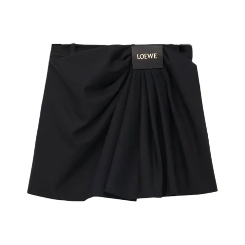 LOEWE Черные Женские Повседневные Короткие Юбки