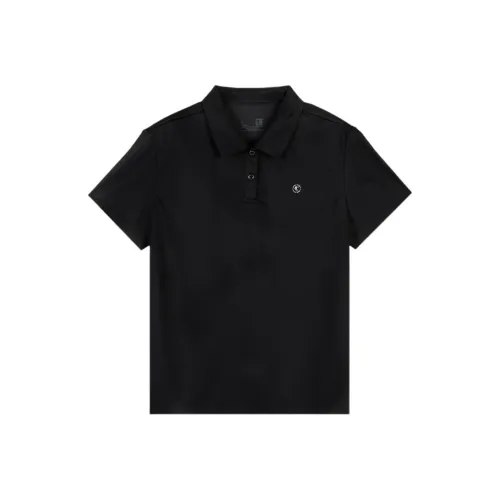 QIAODAN Поло Женское Черное