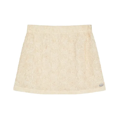 Teenie Weenie Повседневные короткие юбки Женские Айвори Белый