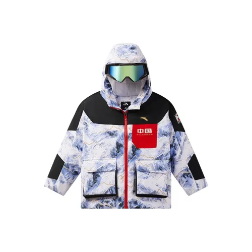 Antakids Укороченный пуховик чисто белый для детей 3-7 лет