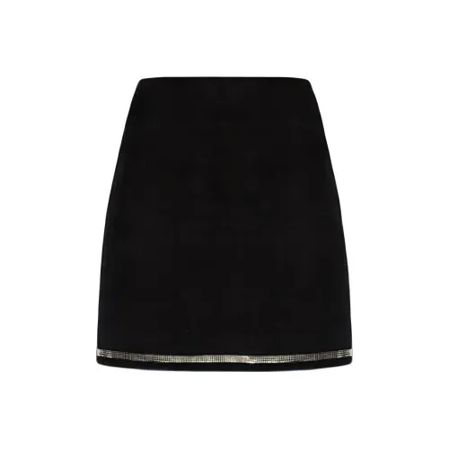 FANSIZHE Повседневные короткие юбки женские черные