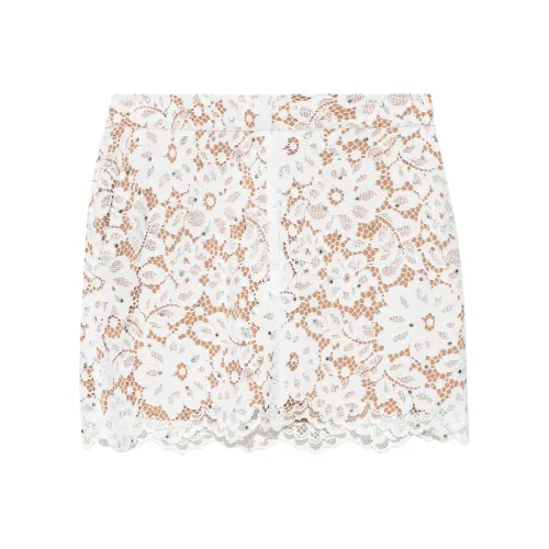 MICHAEL KORS SS25 Повседневные короткие юбки Женские Белые