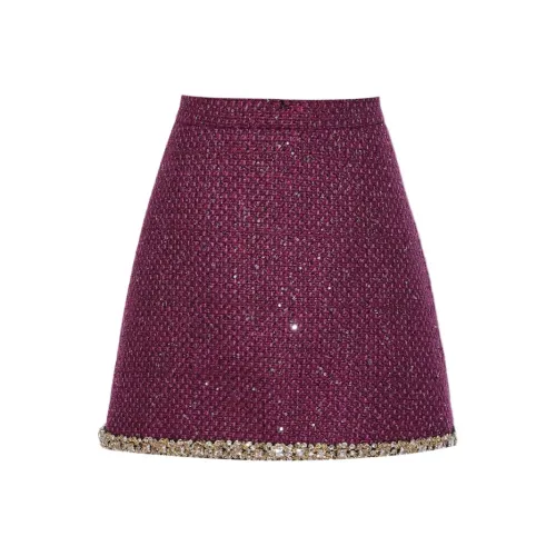 DPLAY Повседневные короткие юбки Женские Агат Фиолетовый