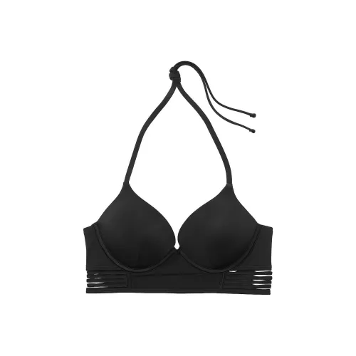 Victoria's Secret Розовый Archives Плавание Bombshell PUSH Up Longline Бикини Топ B Бикини Женские Черный