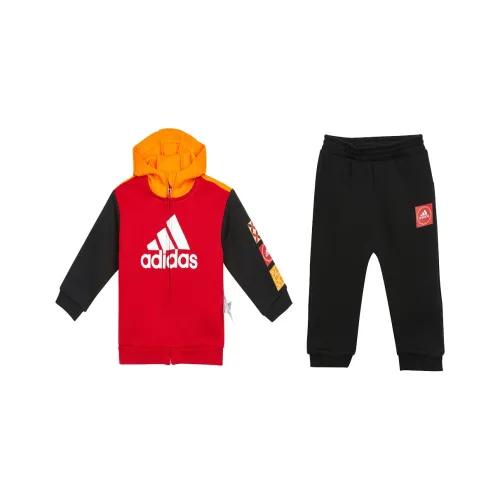 Adidas Повседневная Спортивная Одежда Красный+Черный Детский