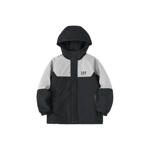 Lee совместный модель Хлопковый пуховик Черный Подростки
