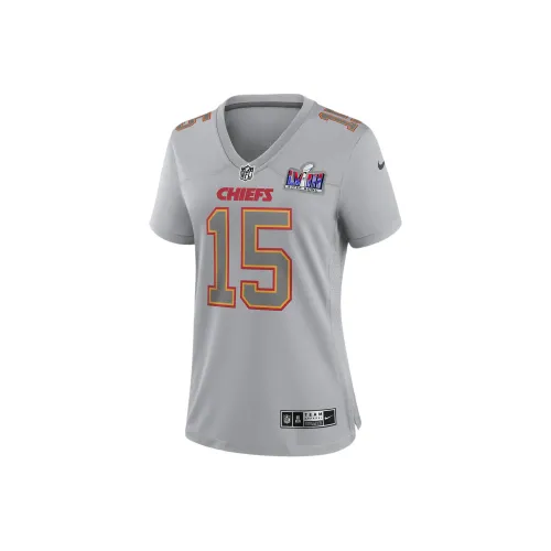 nike Patrick Mahomes KANSAS CITY Chiefs Супер Боул LVIII Регби Джерси Женские Серый