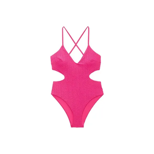 Victoria's Secret Розовый The Cut Out Cheeky One Piece Купальник Розовый One Piece Купальник Женские Розовый