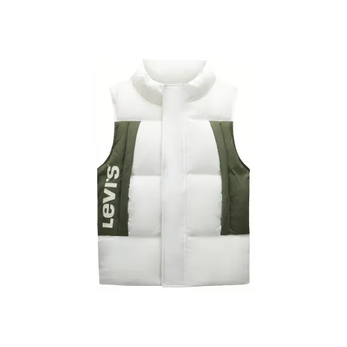 Levi's Теплый Пуховый жилет Конфетно-белый Подростки
