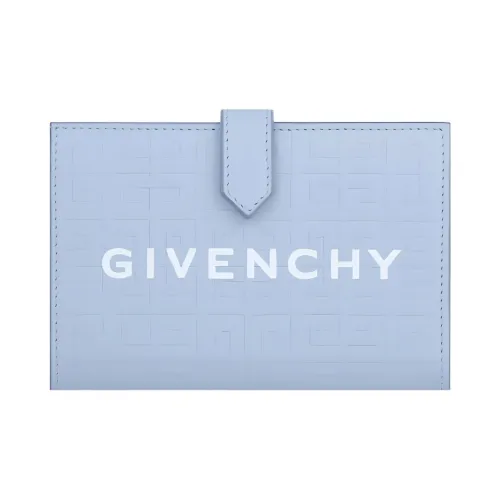 GIVENCHY 4G Телячья кожа с овечьей шкурой кошелек женский светло-синий