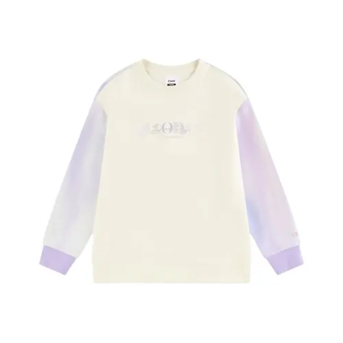 QIAODAN Толстовка Azure Canopy Белый Фиолетовый Mist Полностью с принтом Подростки