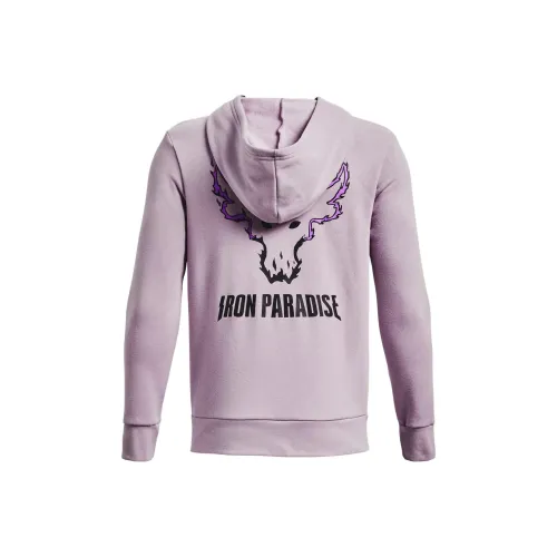 Under Armour Свитшот Project Детская одежда Project Rock Disrupt Флис Bull Full Zip Hoodie Фиолетовый Детский