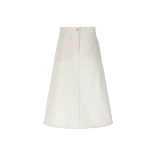Studio Nicholson совместный бренд Повседневная длинная юбка Женская белая