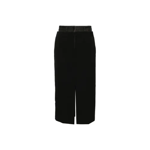 JUUN.J FW24 Повседневная длинная юбка женская черная