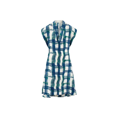 FERRAGAMO FW25 Sleeveless Dress Women's Blue FERRAGAMO FW25 Без рукавов Платье Женское Синее