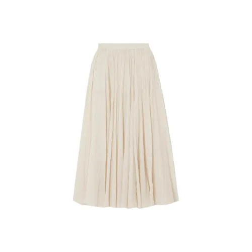 TOTEME FW24 Повседневная длинная юбка женская светло-желтая