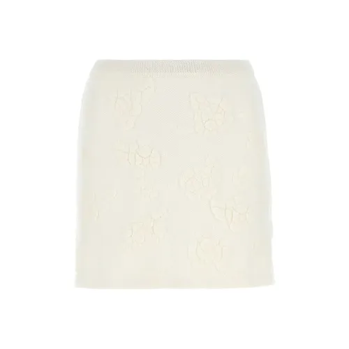 MAGDA BUTRYM FW24 Повседневные короткие юбки Женские Светлый бежевый