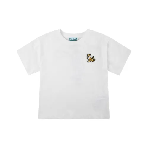 KENZO FW23 T Рубашка Айвори Белый Детская