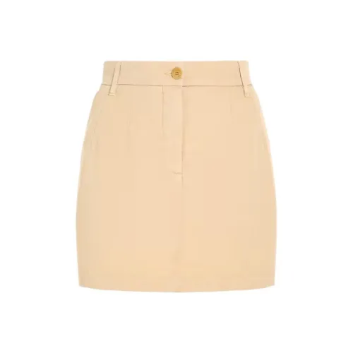 Tommy Hilfiger Бежевые Женские Повседневные Короткие Юбки